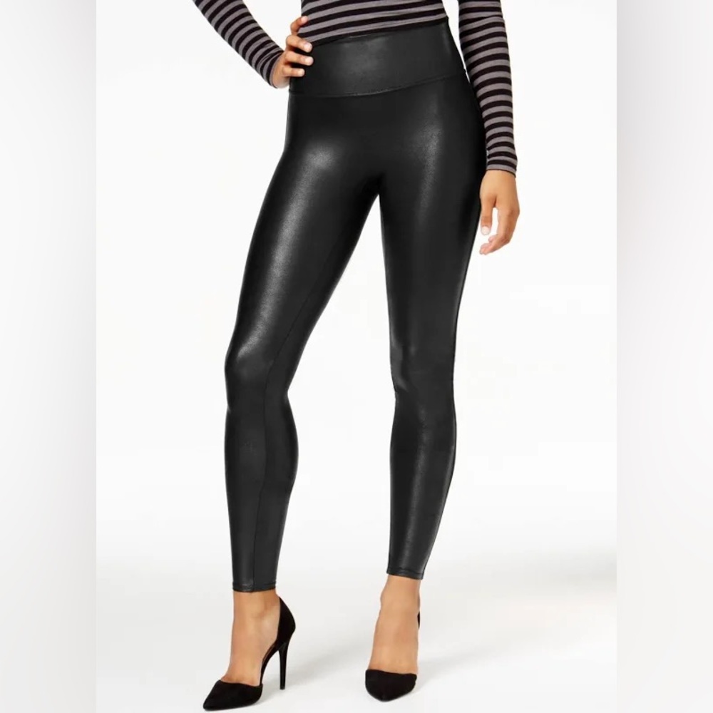 Spanx faux leather leggings, new w/o tags. Size XL